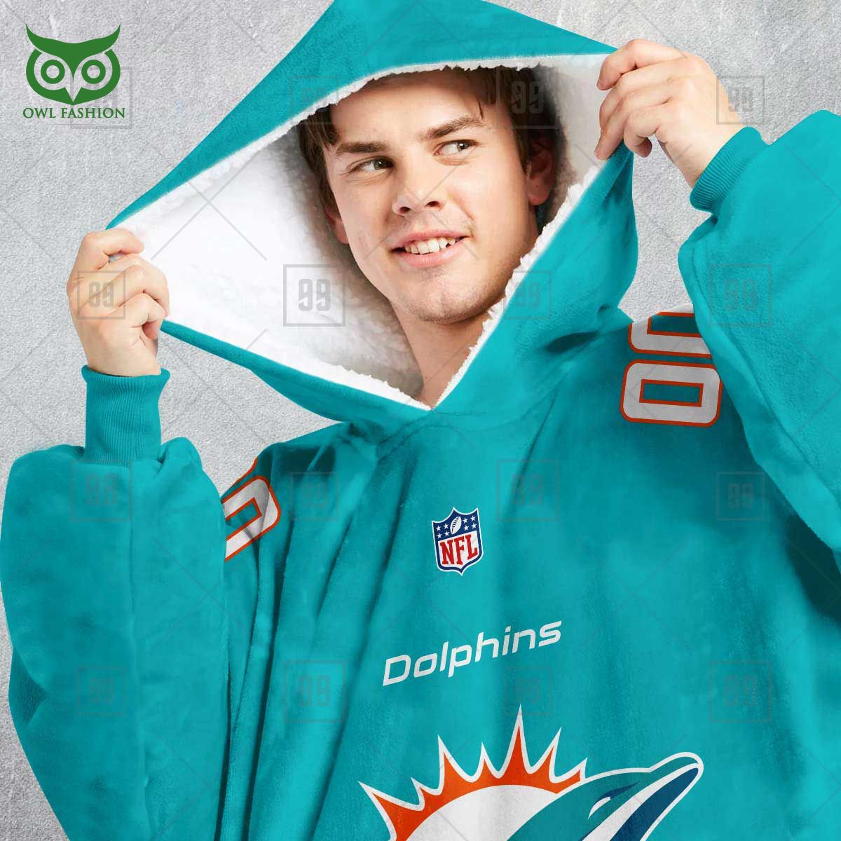miami dolphins american league nfl customized snuggie hoodie 2 0oJQ7