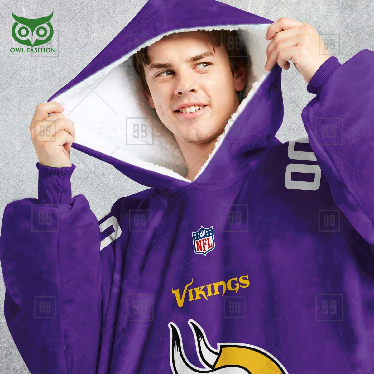 minnesota vikings american league nfl customized snuggie hoodie 2 UNtTf