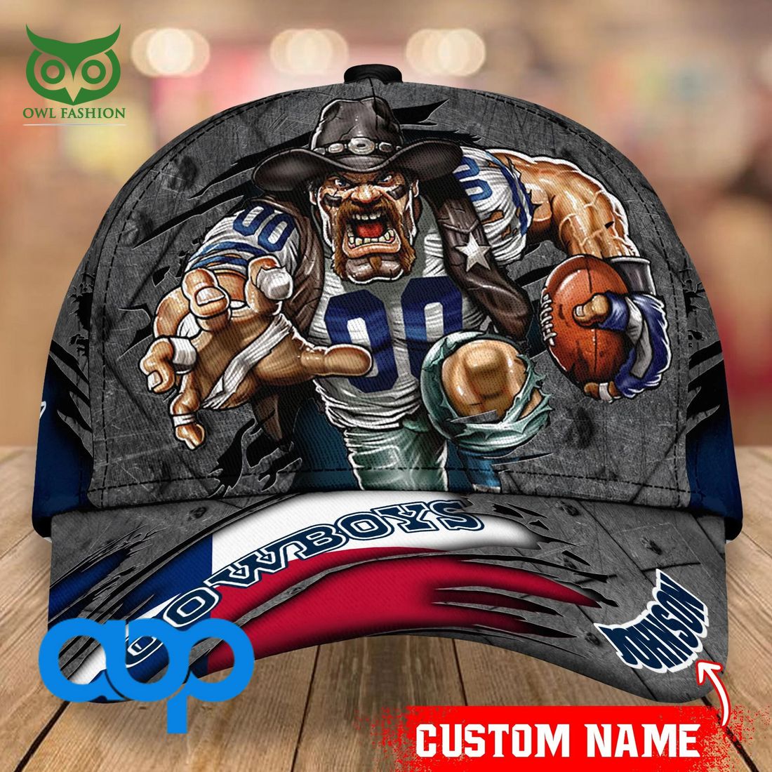 personalized dallas cowboys mascot nfl classic cap 1 40A6Y