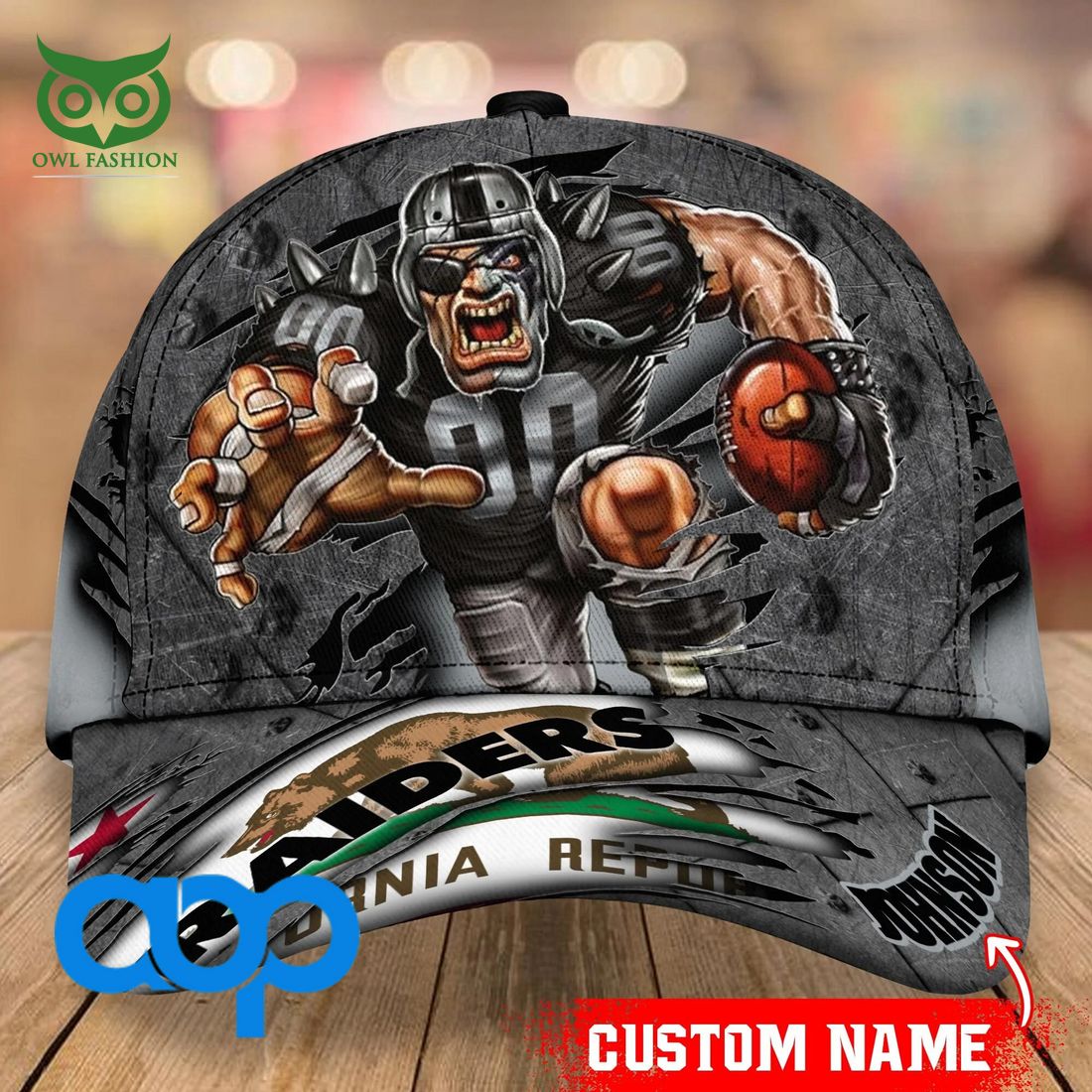 personalized las vegas raiders mascot nfl classic cap 1 weRwd