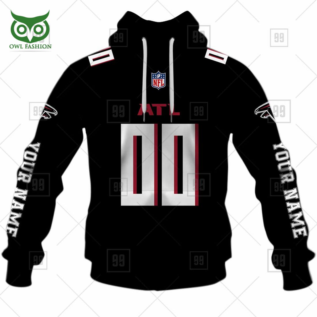 personalized nfl atlanta falcons you laugh i laugh jersey hoodie 2 n214E