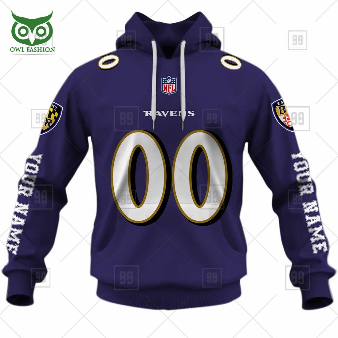 personalized nfl baltimore ravens you laugh jersey i laugh hoodie 2 lxQtJ