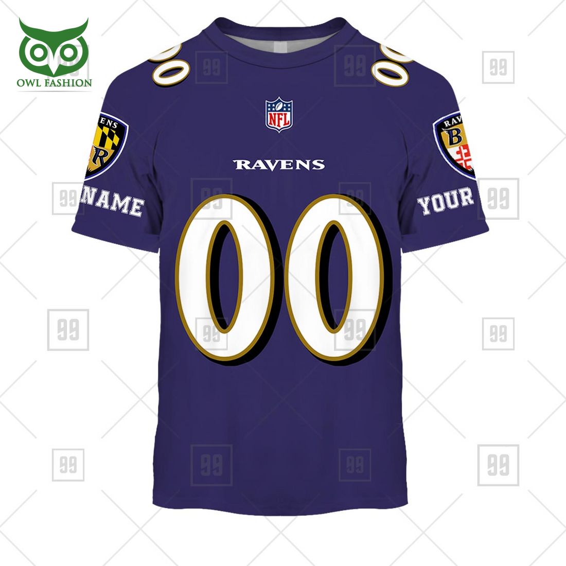 personalized nfl baltimore ravens you laugh jersey i laugh hoodie 3 7RkVf