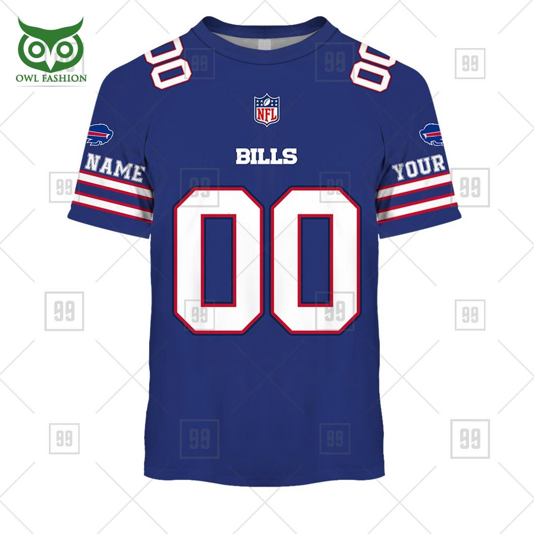 personalized nfl buffalo bills you laugh i laugh jersey hoodie 3 s5MxM