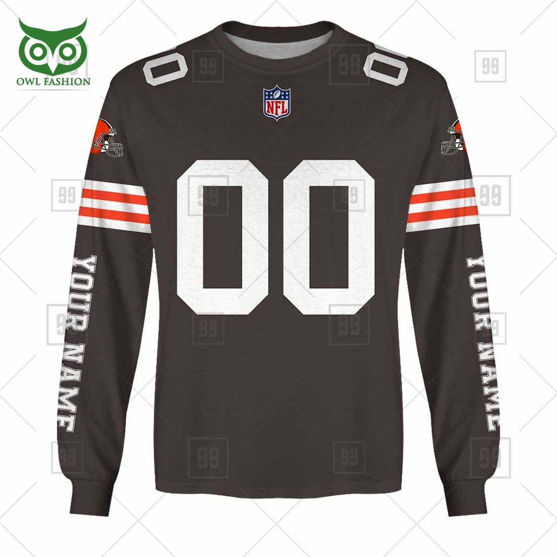 personalized nfl cleveland browns you laugh i laugh jersey hoodie 4 rp9e5