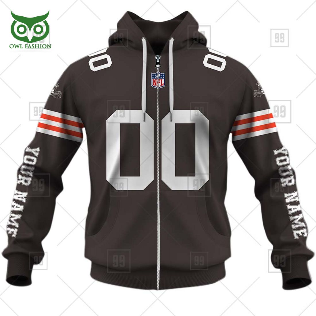 personalized nfl cleveland browns you laugh i laugh jersey hoodie 5 I7Uey
