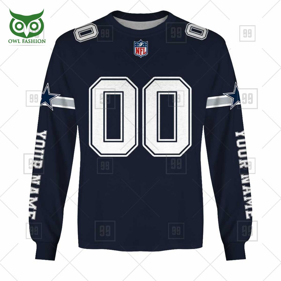 personalized nfl dallas cowboys you laugh i laugh jersey hoodie 4 UXnNc