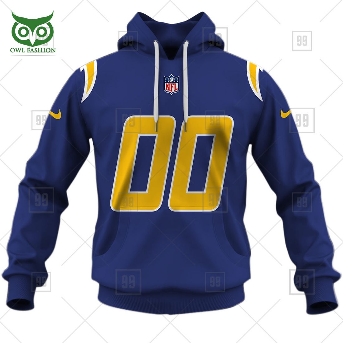 personalized nfl los angeles chargers alternate 3d printed hoodie t shirt sweatshirt 2 zNkGH