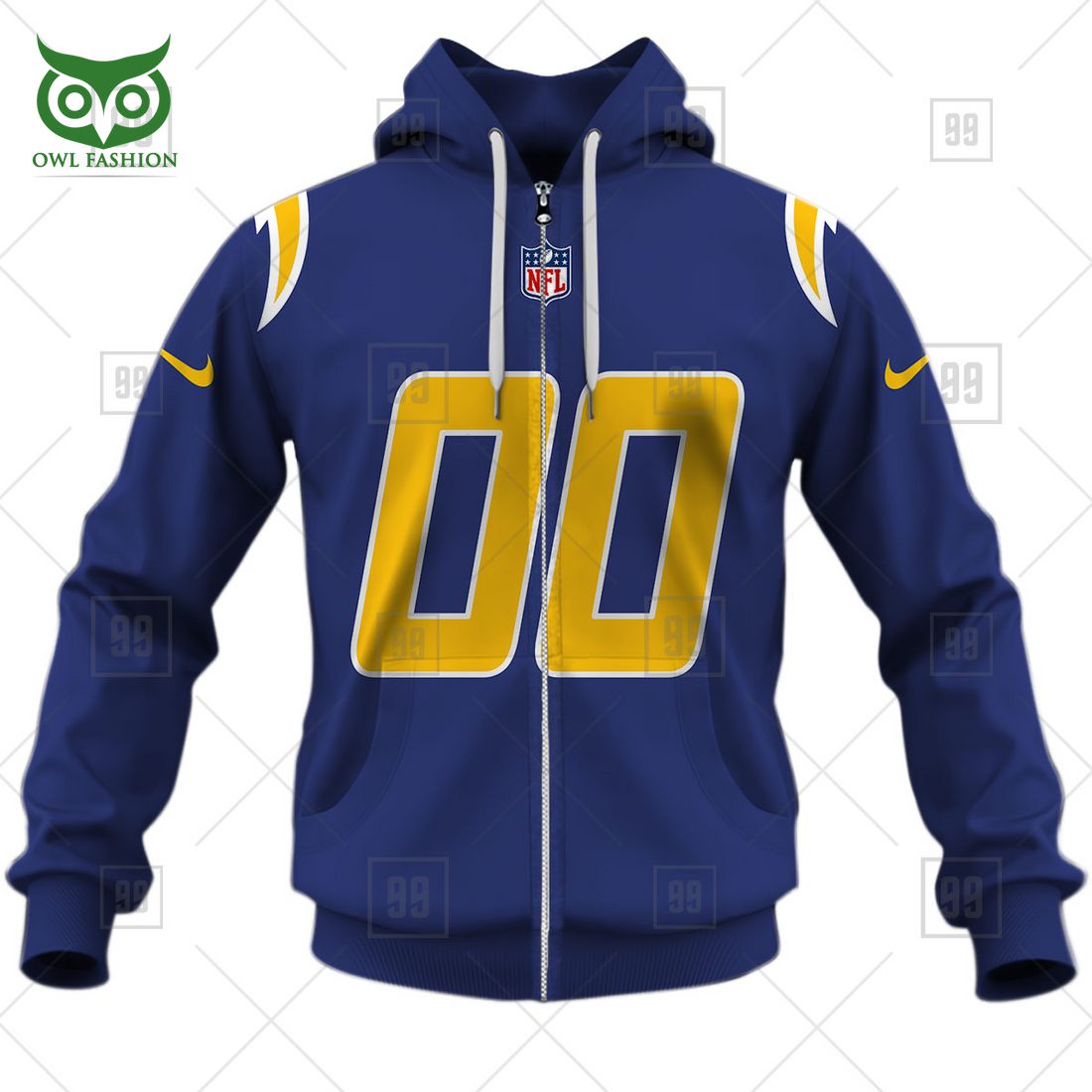 personalized nfl los angeles chargers alternate 3d printed hoodie t shirt sweatshirt 5 uccJq