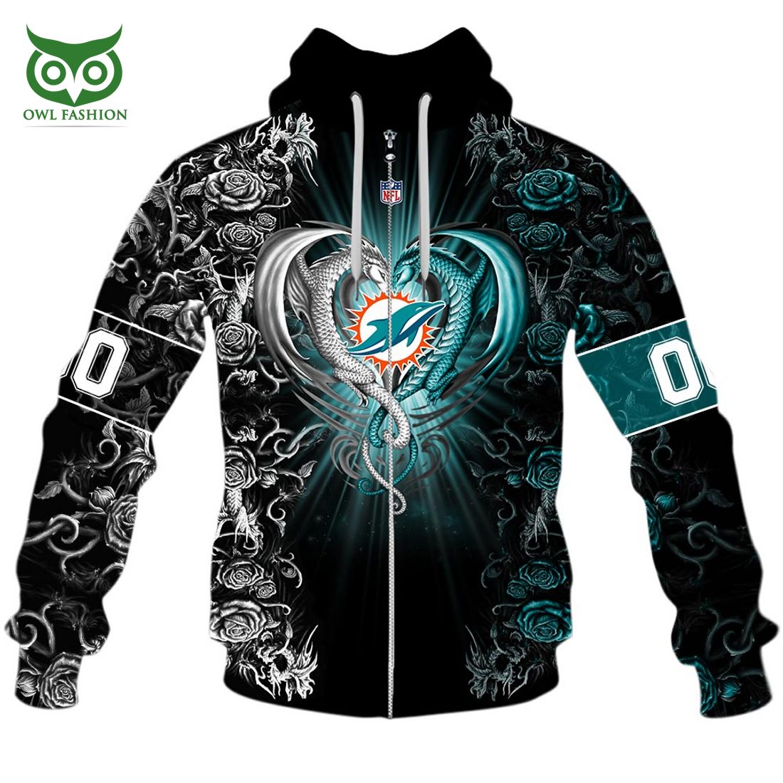 personalized nfl rose dragon miami dolphins hoodie 5 GauC4