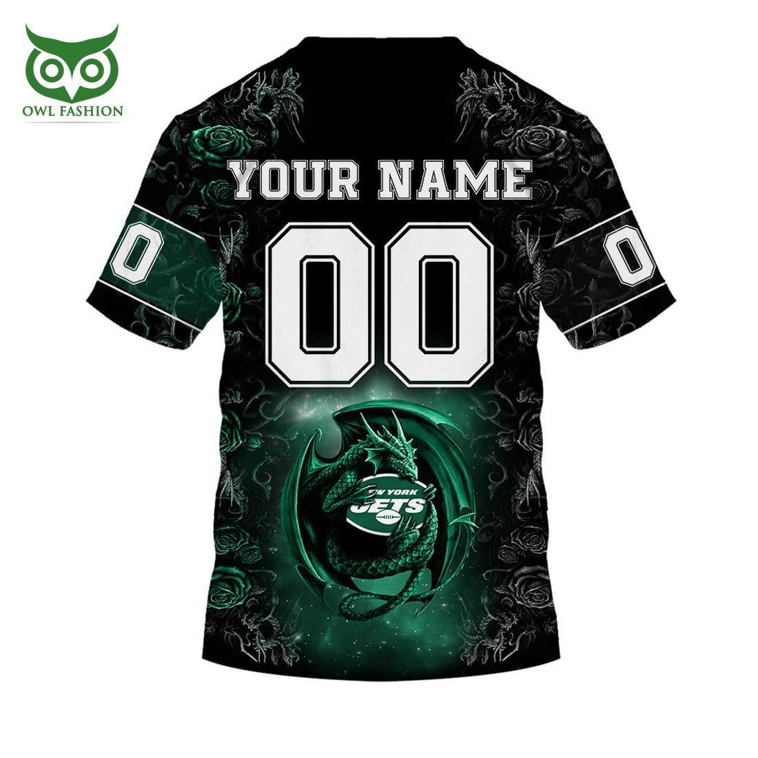personalized nfl rose dragon new york jets hoodie 7 ykUTg