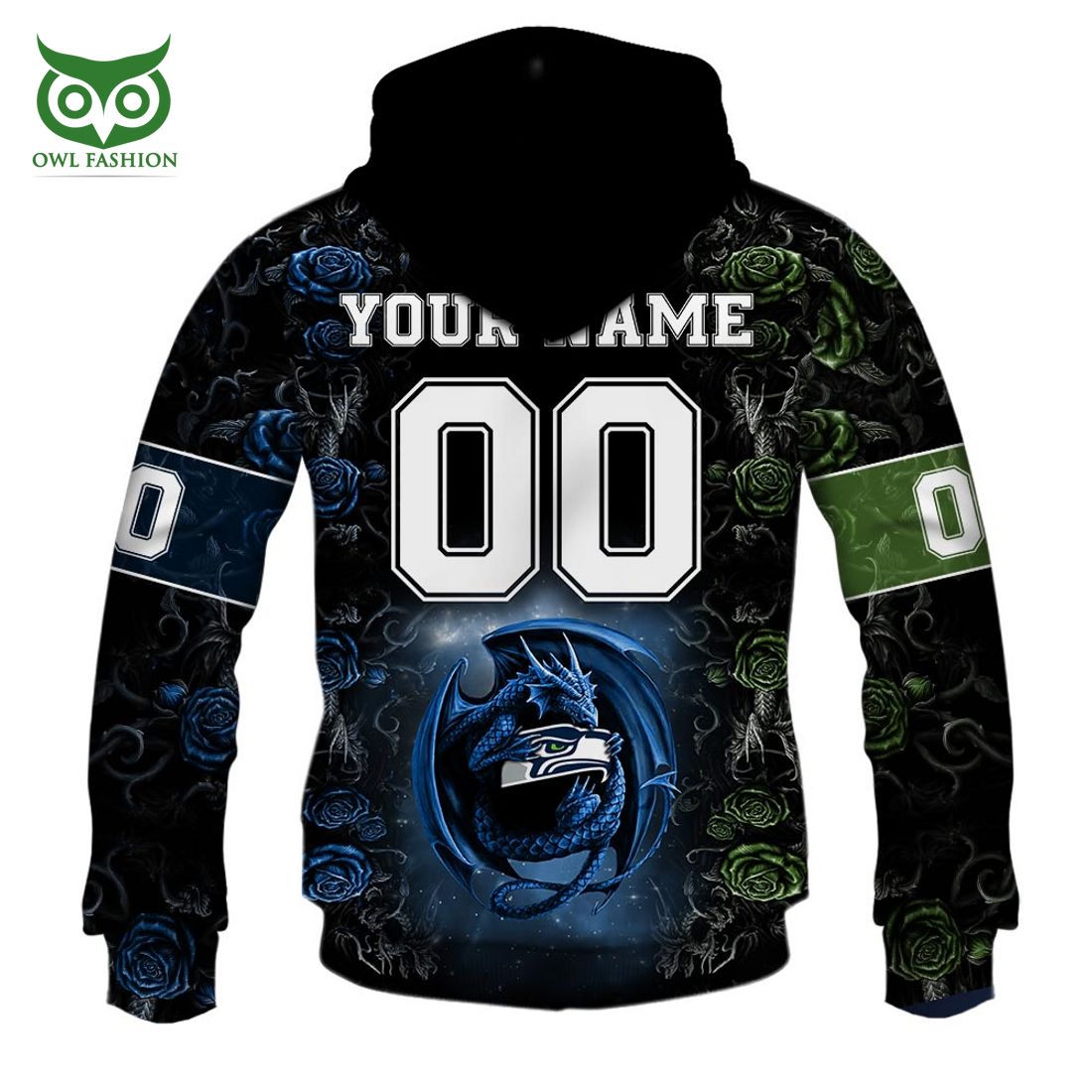 personalized nfl rose dragon seattle seahawks hoodie 6 NA0A8