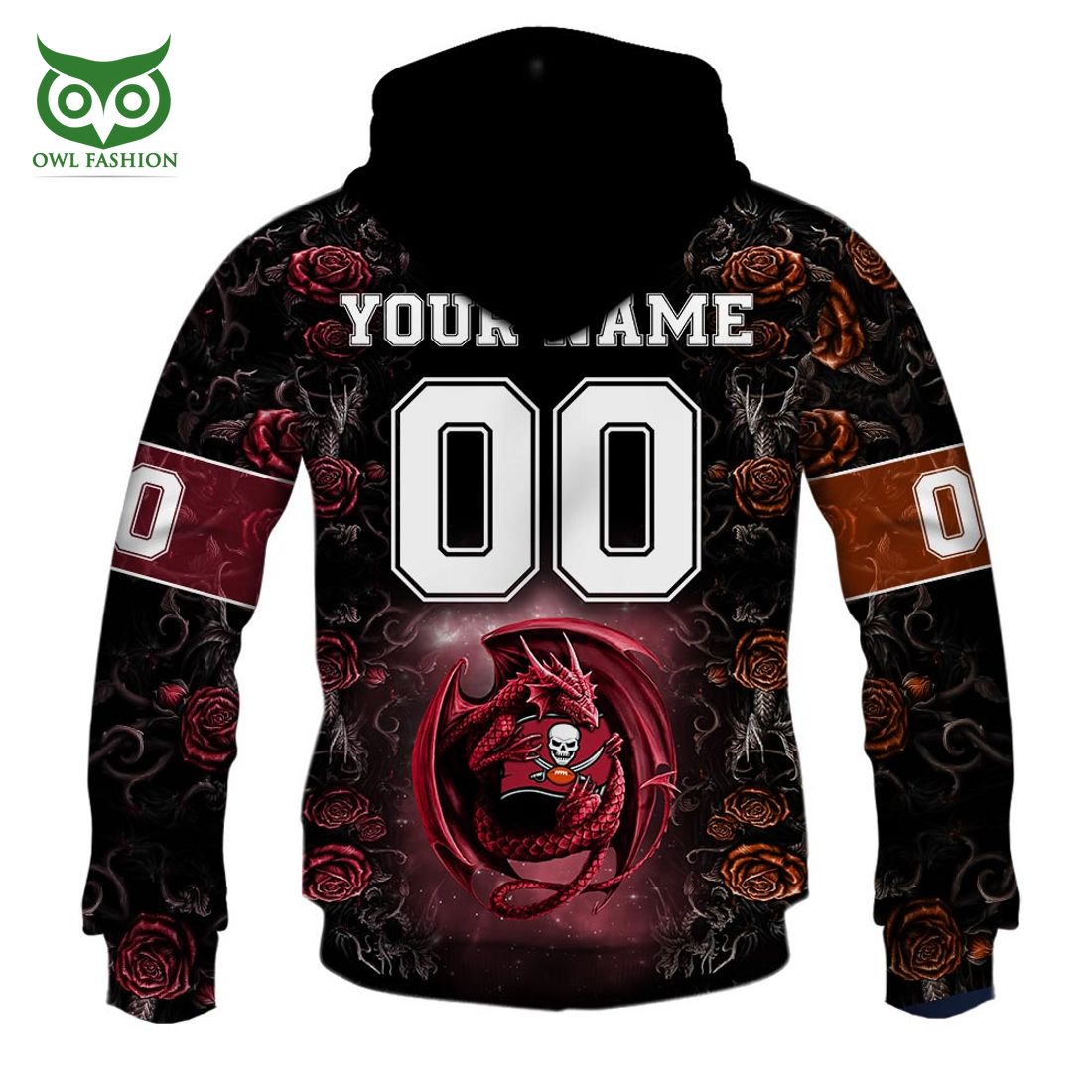 personalized nfl rose dragon tampa bay buccaneers hoodie 6 nnelA