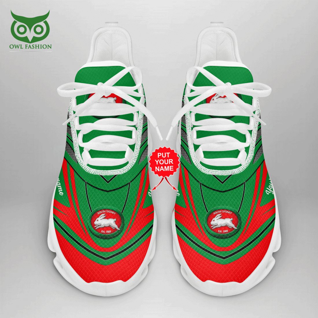 personalized south sydney rabbitohs nrl max soul shoes 3 UyrnO