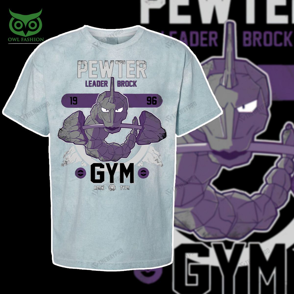 pewter gym pokemon anime custom 3d t shirt 3 NgKvy