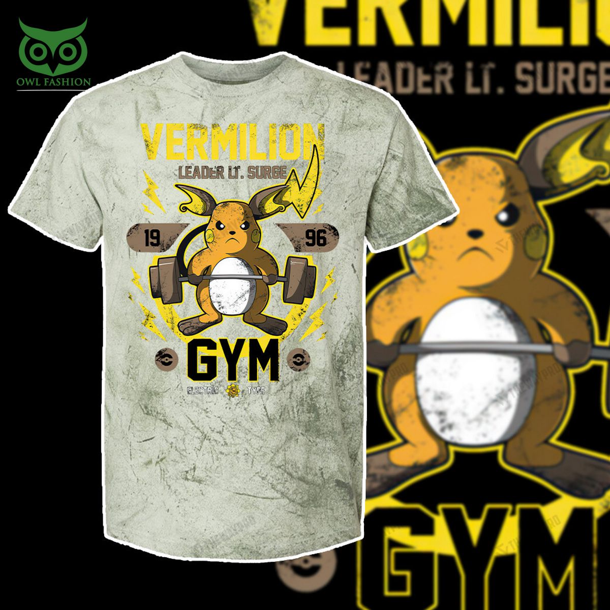 vermilion gym pokemon anime custom 3d t shirt 3 SArnh