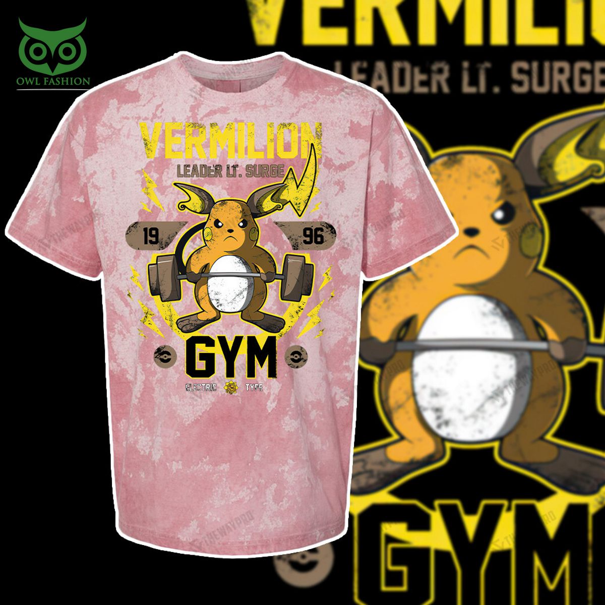 vermilion gym pokemon anime custom 3d t shirt 4 Iqxnr