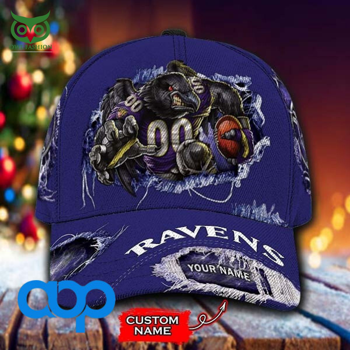 baltimore ravens nfl new 2023 personalized printed classic cap 1 GaswX