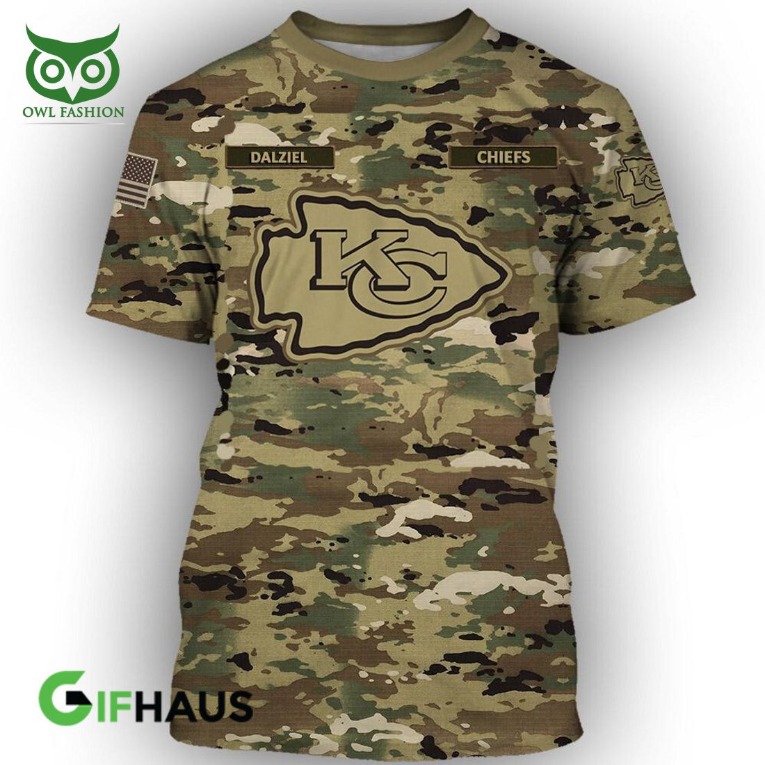 Kansas City Chiefs NFL Special Camo Realtree Hunting Personalized