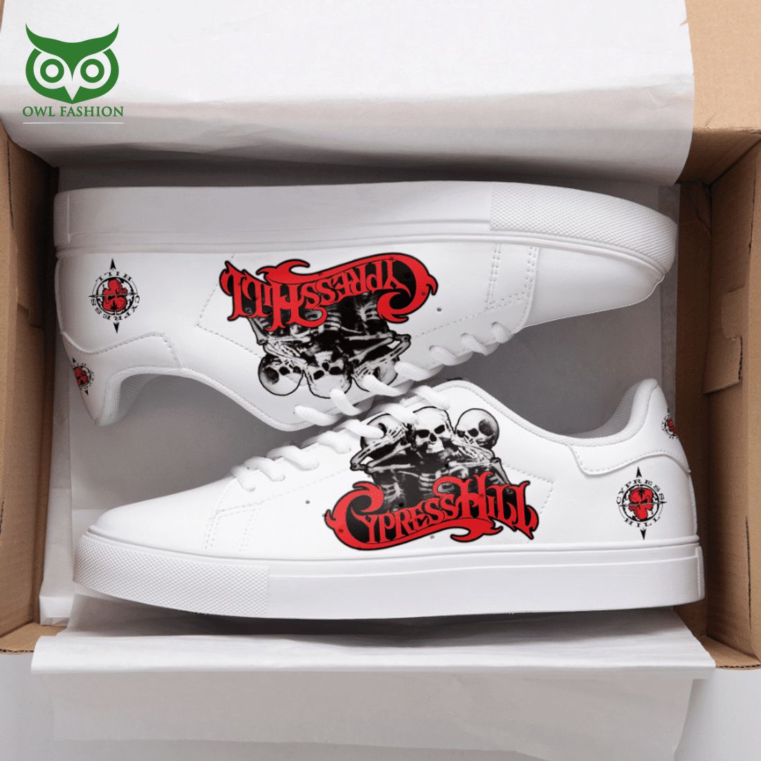 cypress hill skull red 3d printed stan smith shoes 1 OGoR9