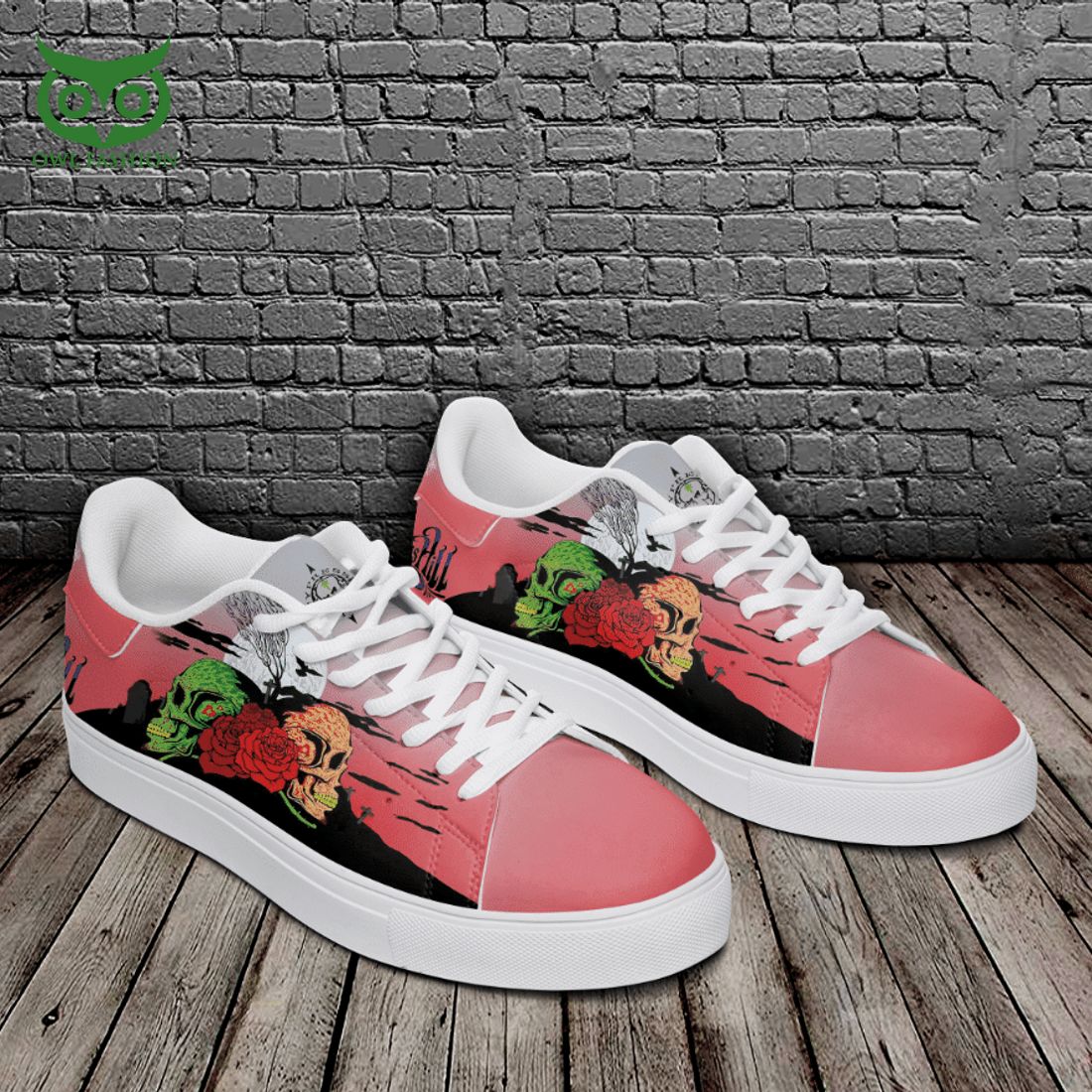 cypress hill skull roses 3d printed stan smith shoes 2 yPaoI