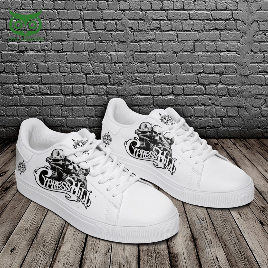 cypress hill skull white 3d printed stan smith shoes 2 vHyD9