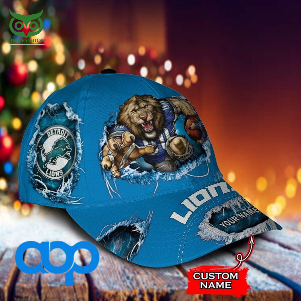 detroit lions nfl new 2023 personalized printed classic cap 2 OgyYz