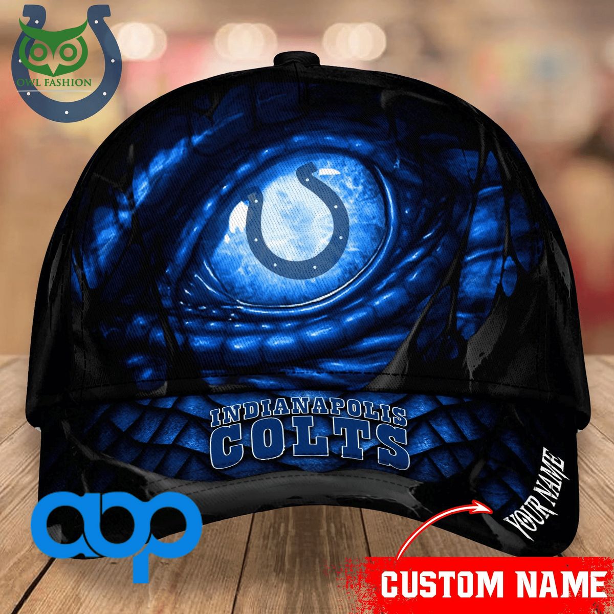 indianapolis colts dragon eyes new 2023 personalized nfl cap 1 lURL3