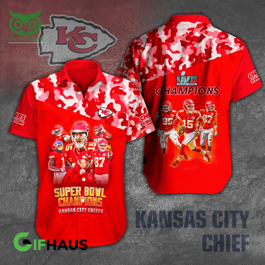 Kansas City Chiefs NFL Red White Players 3D Shirt - Owl Fashion Shop