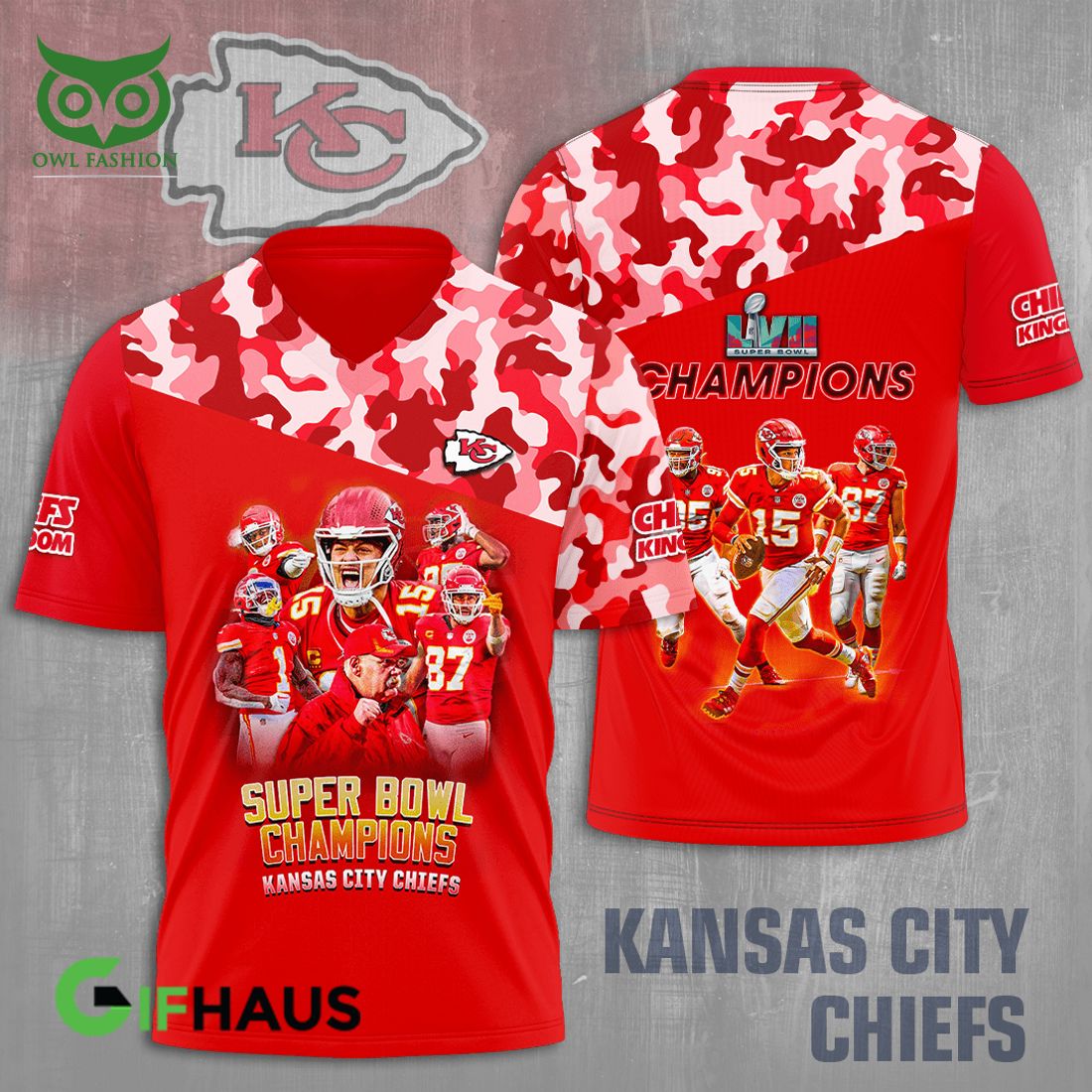 Kansas City Chiefs NFL Name of Players 3D Shirt - Owl Fashion Shop