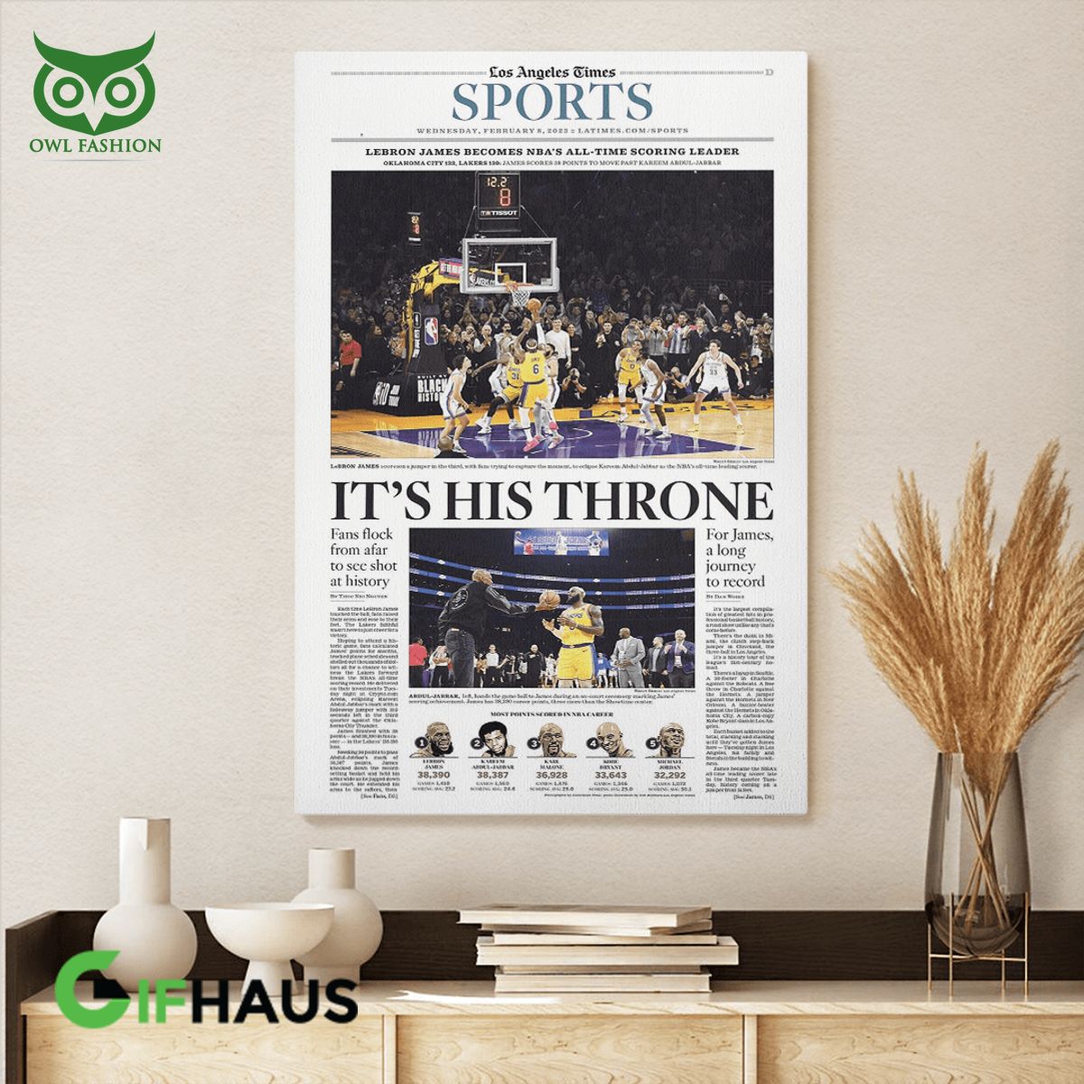 lebron james its his throne canvas 1 Gvotg