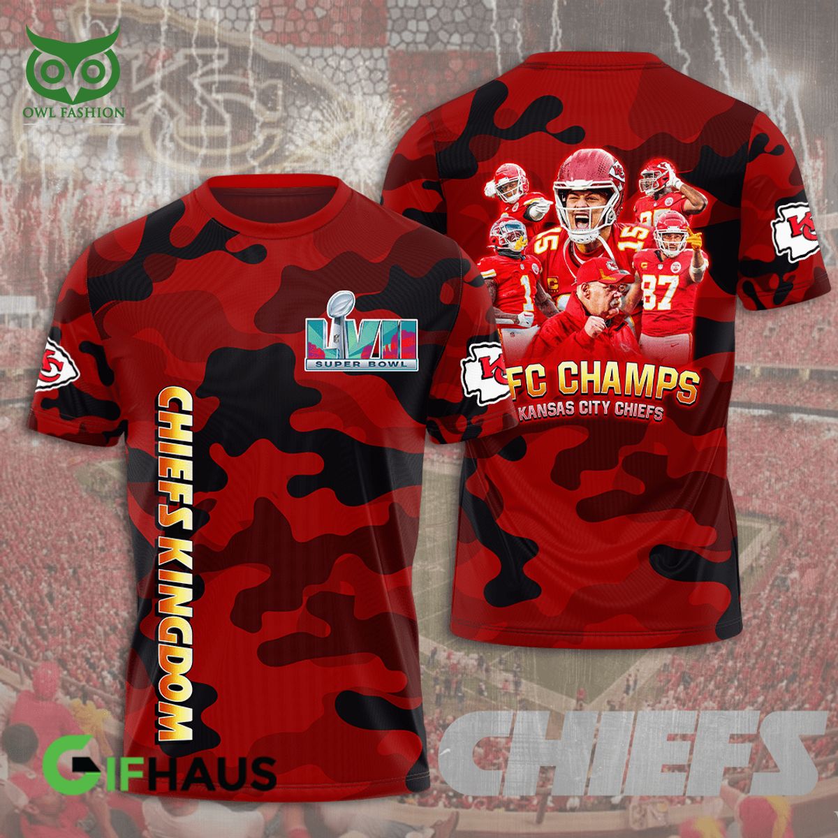 20% OFF NFL T shirt 3D Custom Kansas City Chiefs T shirts Cheap