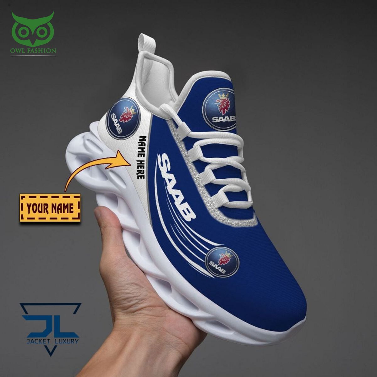 Saab Automobile Car Brand Personalized Max Soul Sneakers