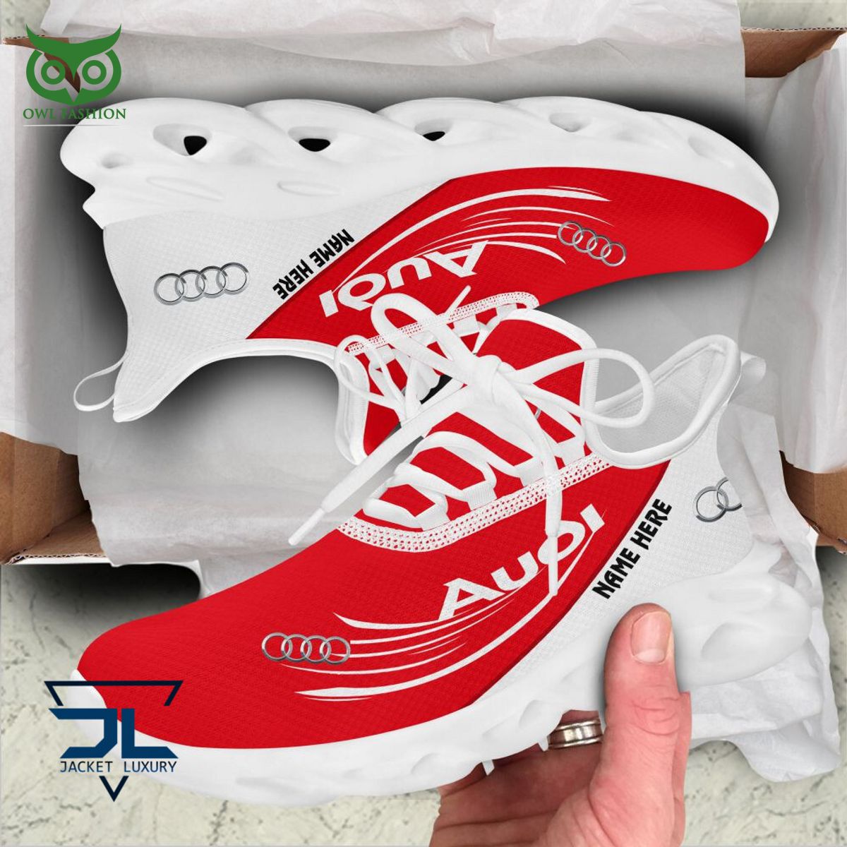 Custom Name Audi Running Shoes Max Soul Shoes - Freedomdesign