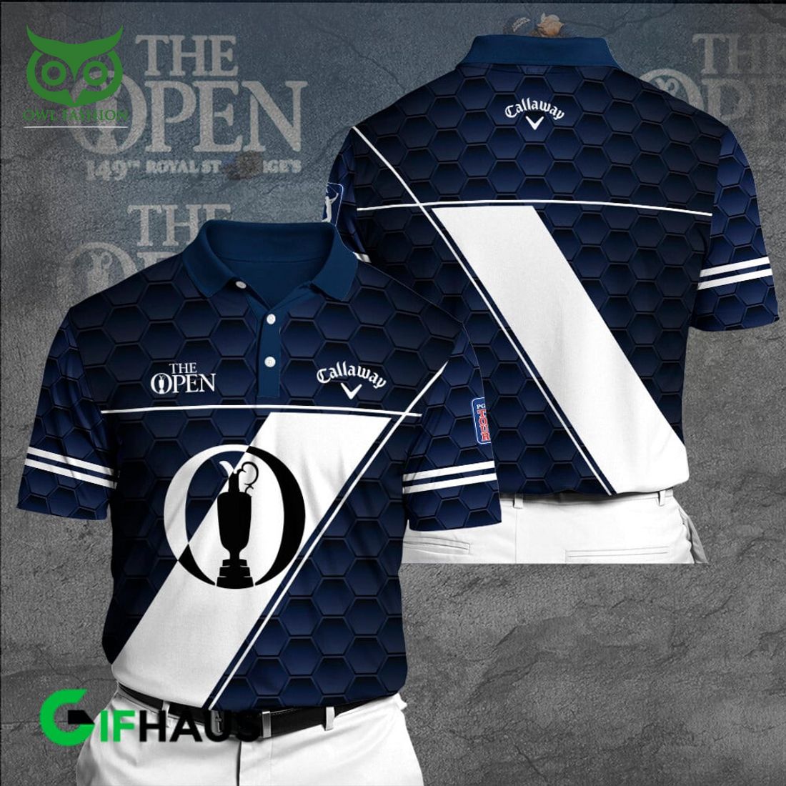 callaway x the open championship golf ball pattern 3d shirt 1 Rt9a0