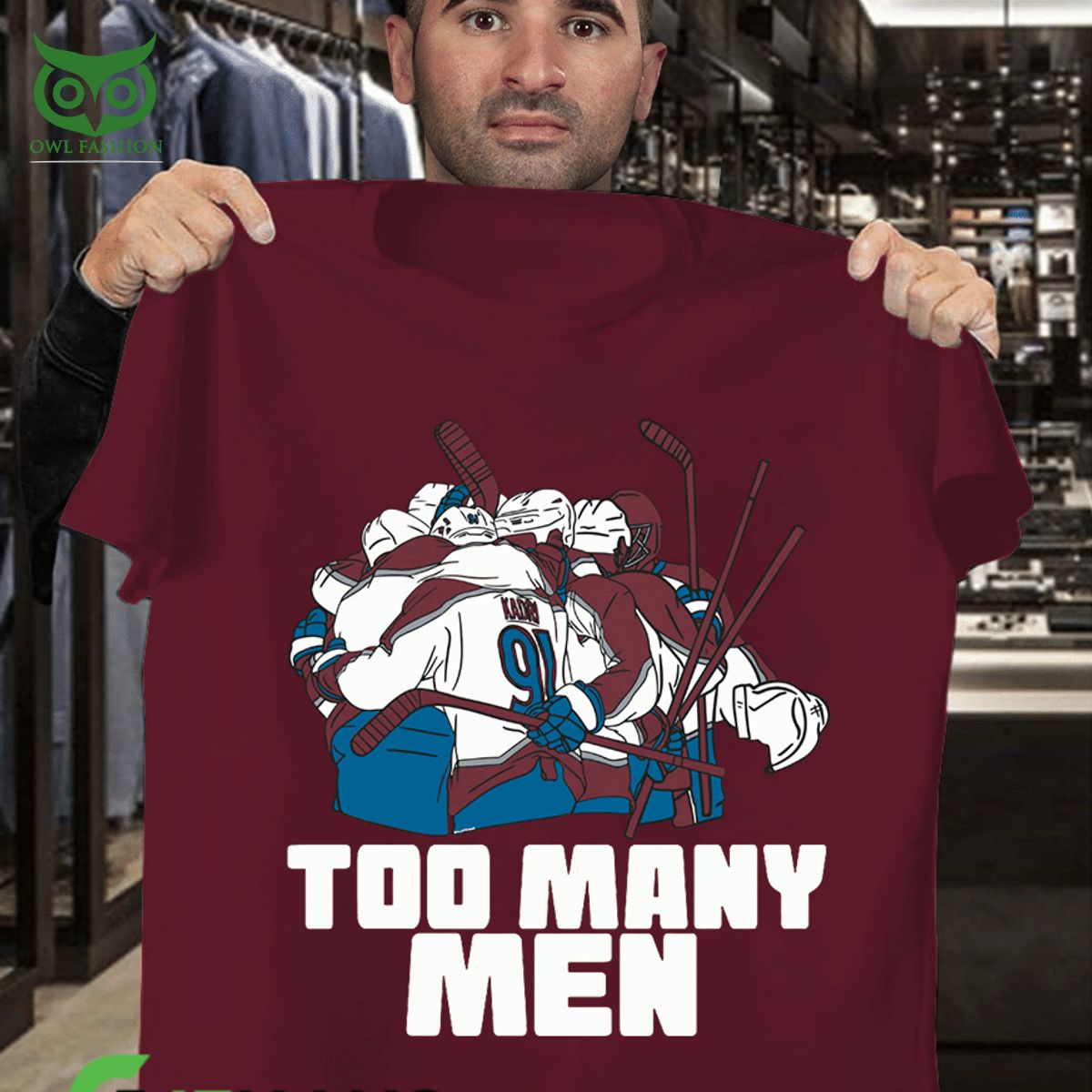 Too Many Men On The Ice Shirt Colorado Avalanche Shirt - T-shirts Low Price