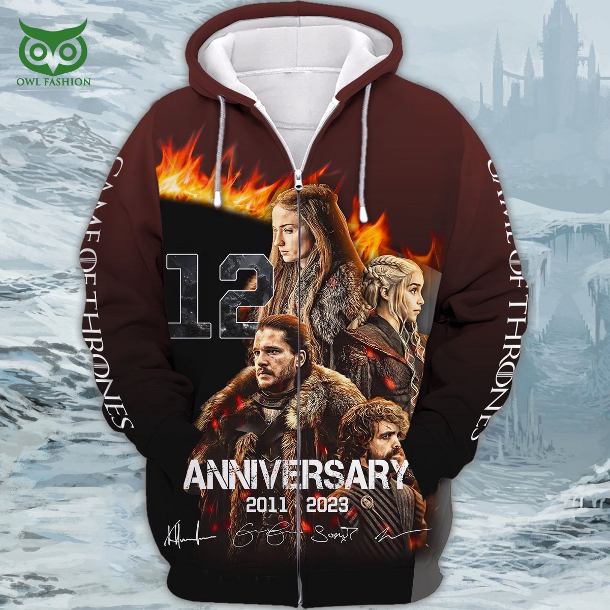 game of thrones 12th anniversary 3d tshirt zipper hoodie 1 DRAmW