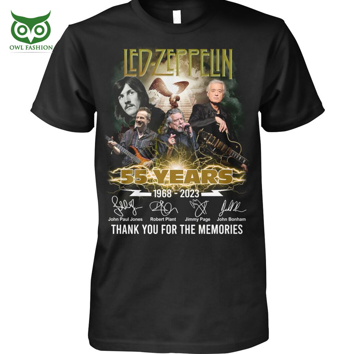 led zeppelin 55 years thank you for the memories 2d tshirt 1 E59Ew