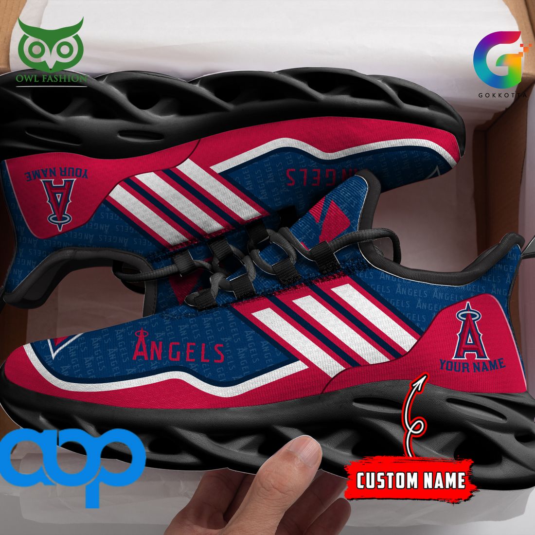 los angeles angels mlb personalized new max soul sneaker 2 qdeN2
