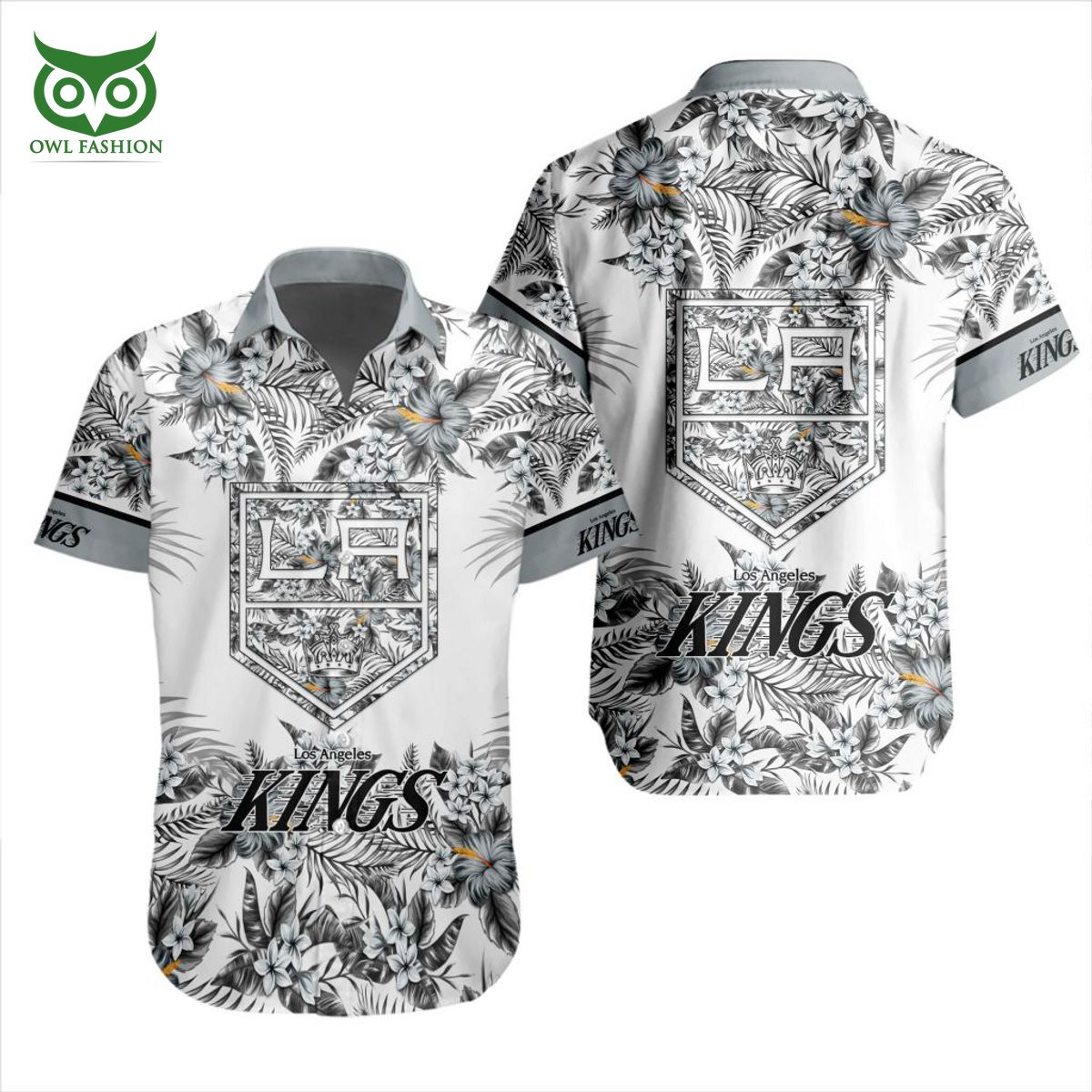 Los Angeles Kings Triumph Etched in Hawaiian Design - Trendy Aloha
