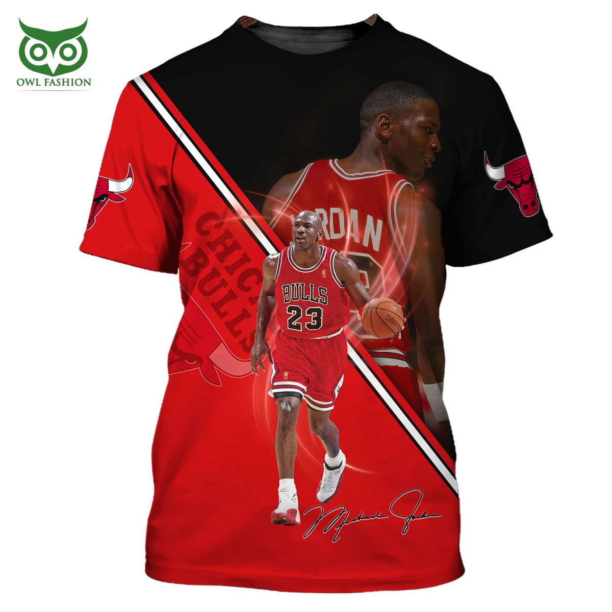 Chicago Bulls Michael Jordan 23 Nba Basketball Team Logo 3d Designed  Allover Gift For Bulls Fans Polo Shirt All Over Print Shirt 3d T-shirt -  Teeruto