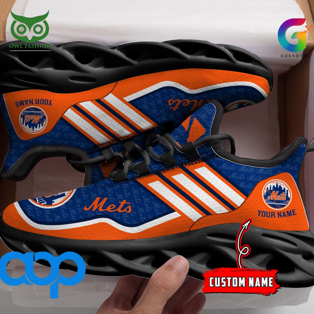 new york mets mlb personalized new max soul sneaker 2 hjskr