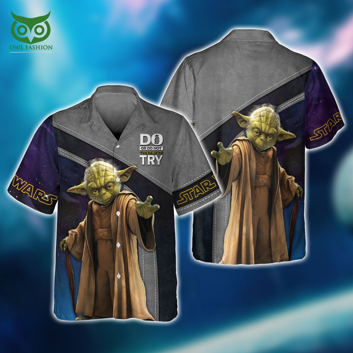 star wars there is no try yoda 3d zipper hoodie tshirt 9 LAxxD
