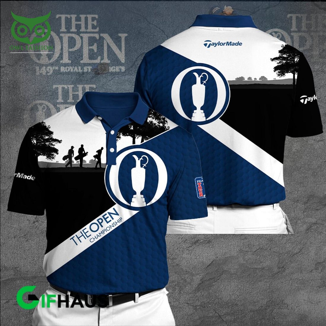 taylormade x the open championship golf course 3d shirt 1 bozyi