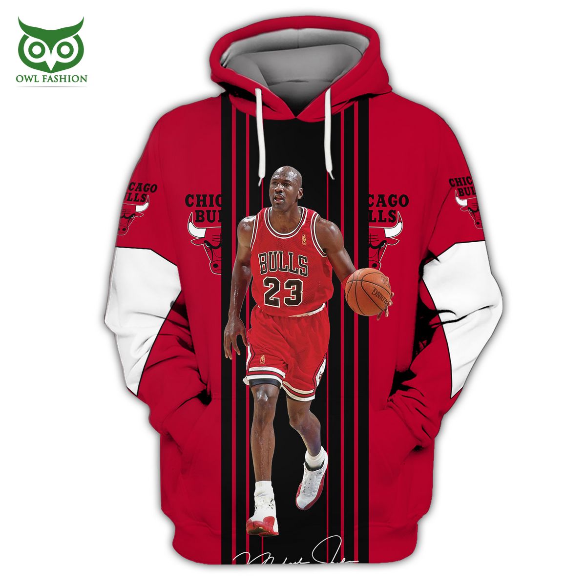 Michael Jordan 23 Chicago Bulls NBA Champion 3D TShirt Hoodie - Owl Fashion  Shop