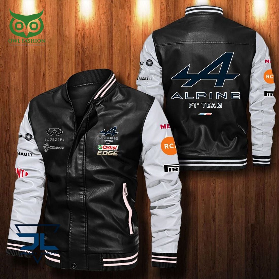 Alpine F1 Team Black Baseball Jacket