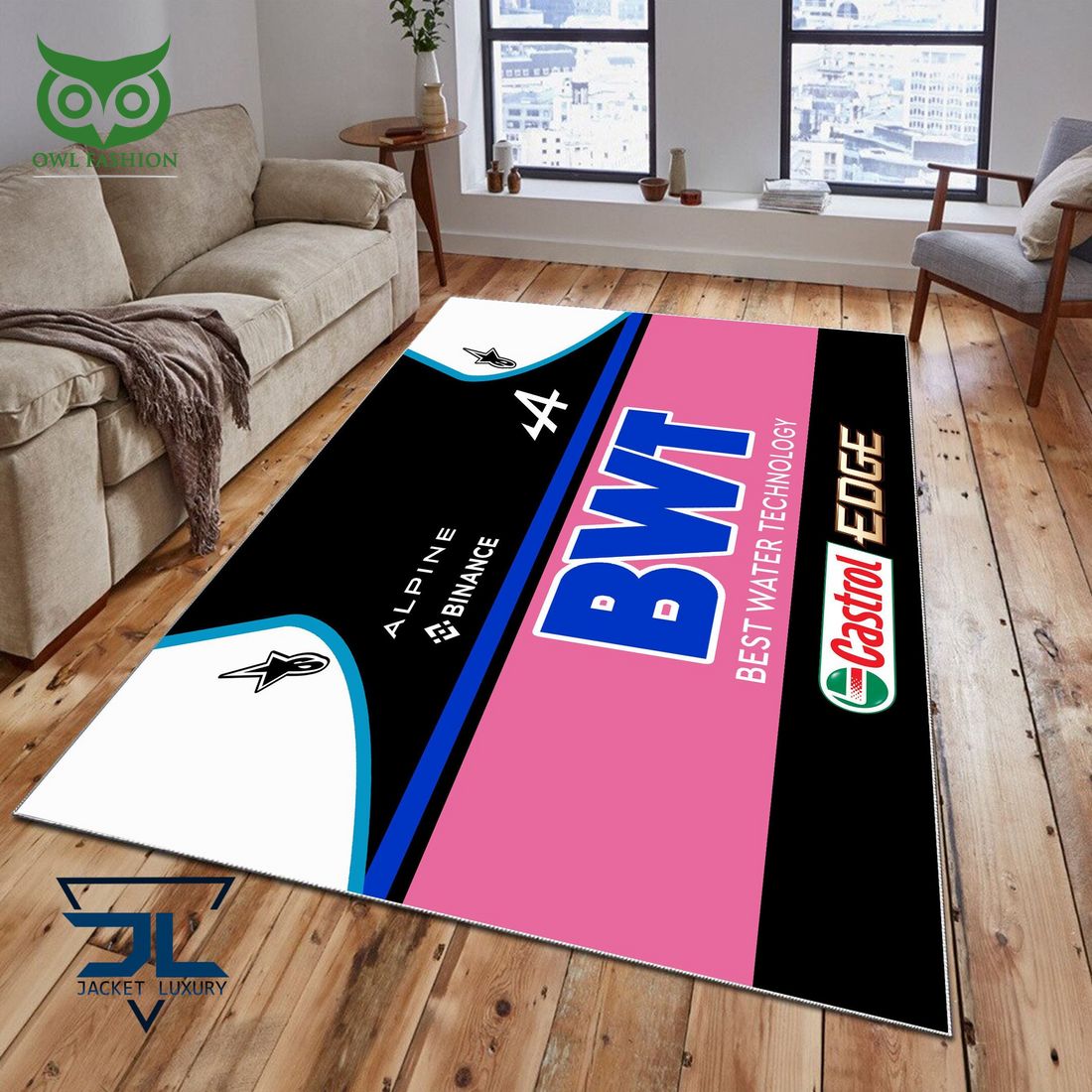 alpine f1 team blue pink carpet rug 1 MSOm6