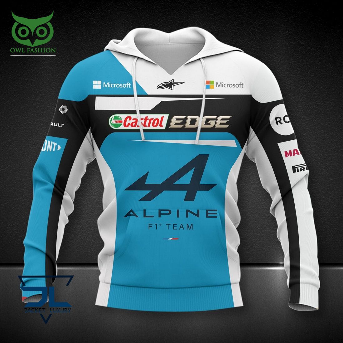 Alpine F1 Team Blue White 3D Shirt