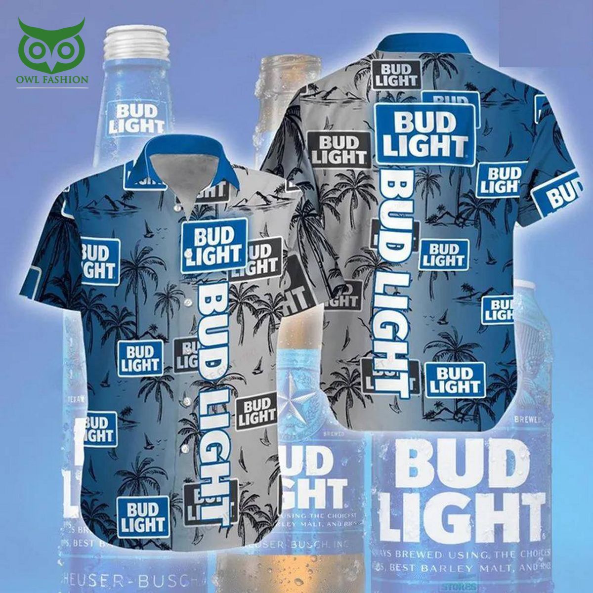 bud light hawaiian shirt lager and seltzer for the night beach 1 wmYUQ