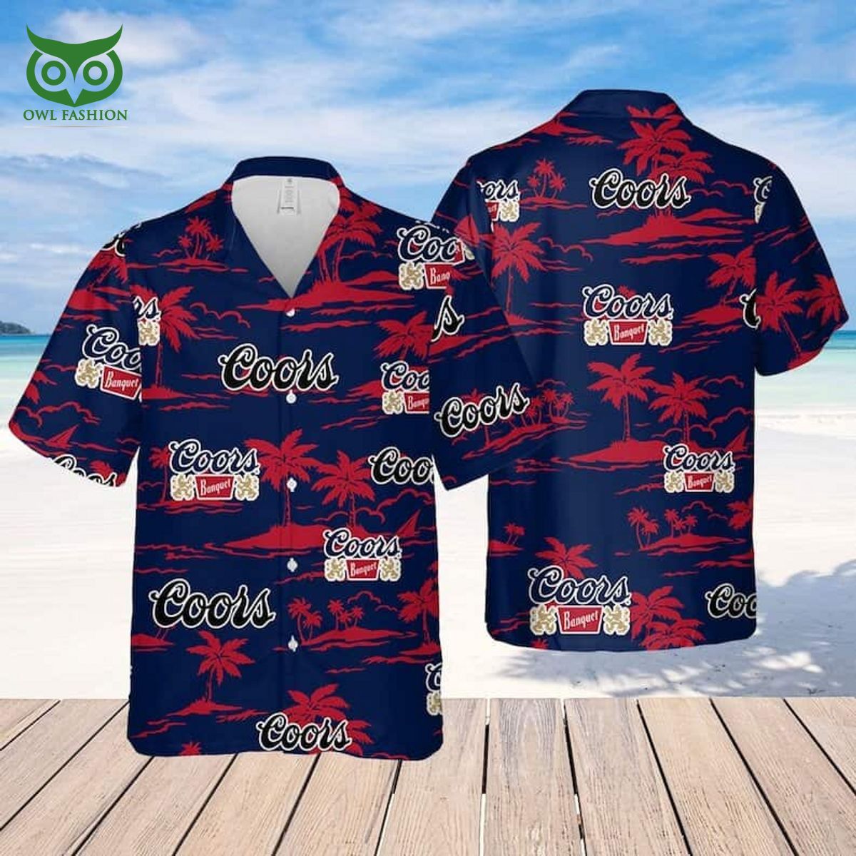 coors banquet beer beach pattern limited hawaiian shirt 1 BYRuZ